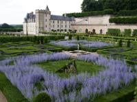Villandry - Blick über den Ziergarten zum Schloß